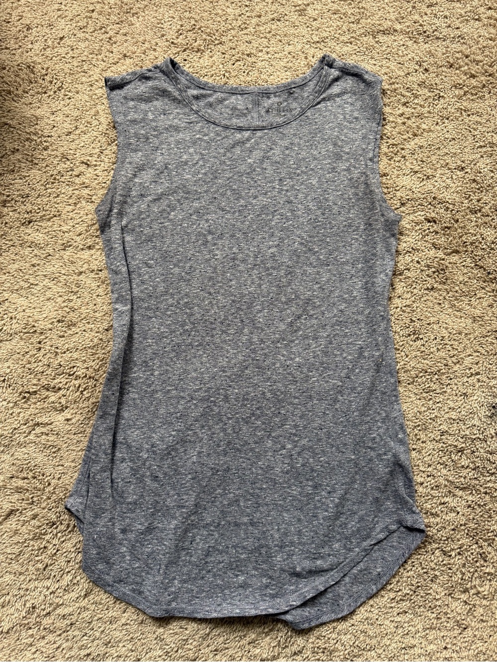 Athleta Grey Blue Women’s Lightweight Thin Sleeveless Tank, Size Small